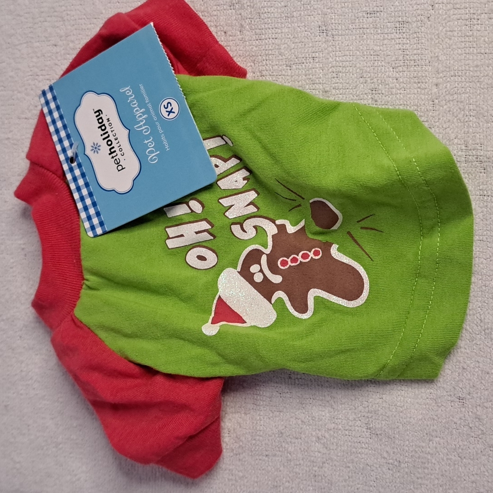 NWT Petholiday Pink/Green Shirt Size XS